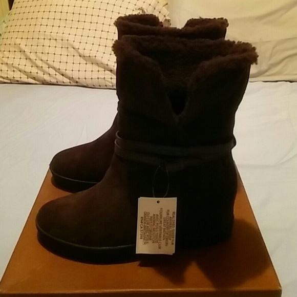 Coach Suede Shearling Norell Bootie - Picture 4 of 8